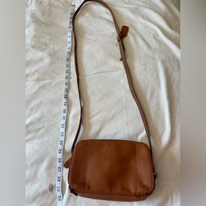 St. John’s Bay Leather purse brown with adjustable strap